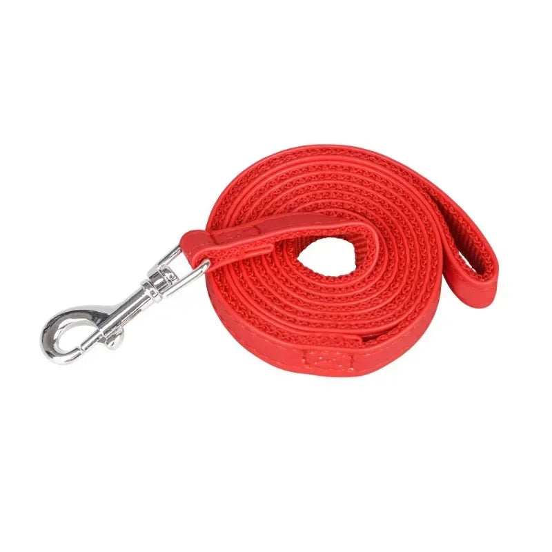 Dog Leashes PU Leather Padded