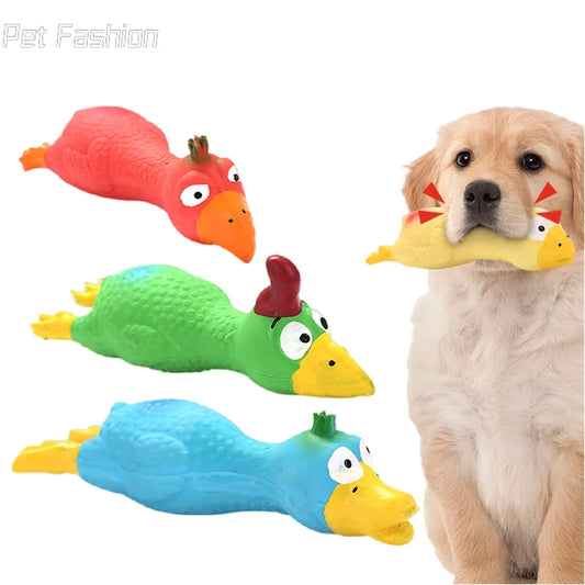 Cute Chicken Shape Pet Squeak Toy