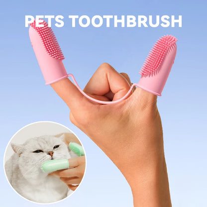 Pet Finger Toothbrush Silicone Tooth Brush Tool