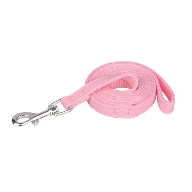 Dog Leashes PU Leather Padded