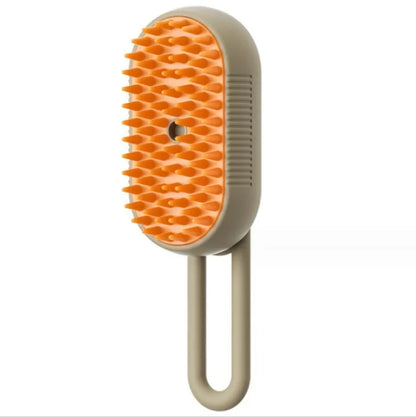 Pet Steam Brush 3 in 1 Pet Spa Brush for Massage, Grooming Comb & Hair Removal